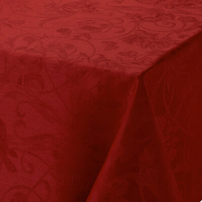 Tischdecke Tivoli Velours 240x240 leinen