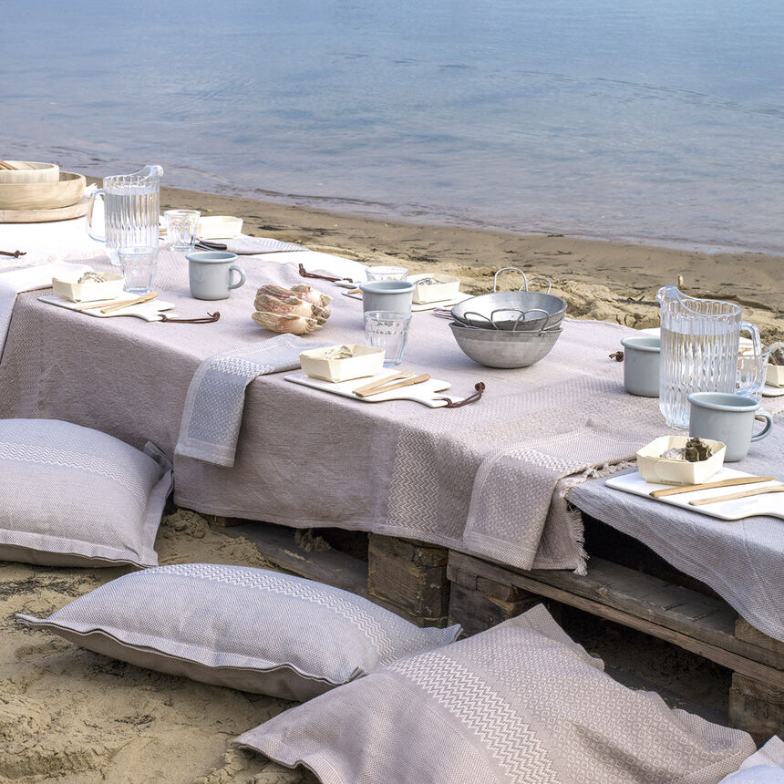 Kissenbezug Slow Life Metal 47x47 89% baumwolle / 11% leinen, , hi-res image number 3