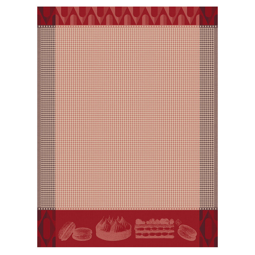 K&uuml;chenhandtuch P&acirc;tisseries Fran&ccedil;aises Framboise 60x80 100% baumwolle, , hi-res image number 0