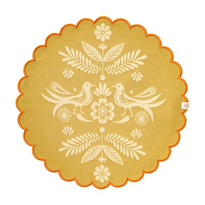 Beschichtetes Runder Tischset Alegria Baumwolle