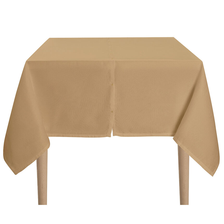 Tischdecke Portofino Pluriel Terra 175x175 leinen, , hi-res image number 1