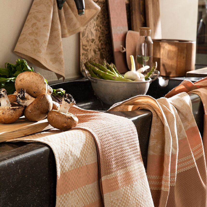 Geschirrtuch Essentiel Graphique Terre 60x80 100% baumwolle, , hi-res image number 0