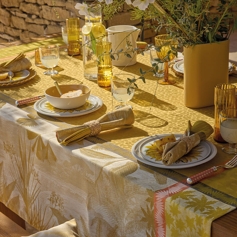 Tischdecke Sinharâja Fauve 175x175 100% baumwolle, , hi-res image number 2