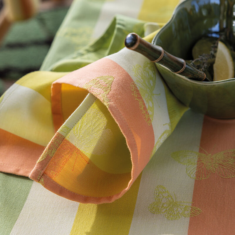Serviette Bal des papillons Citrus 50x50 100% baumwolle, , hi-res