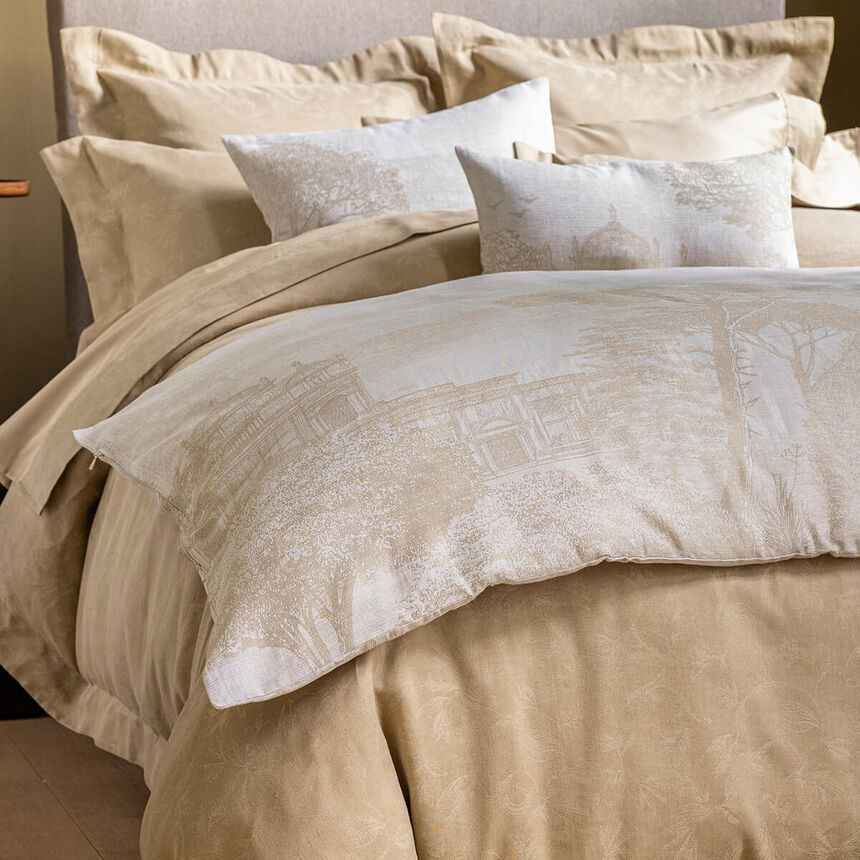 Kissenbezug Symphonie S&eacute;pia 30x50 50% Baumwolle - 50% Leinen, , hi-res image number 0