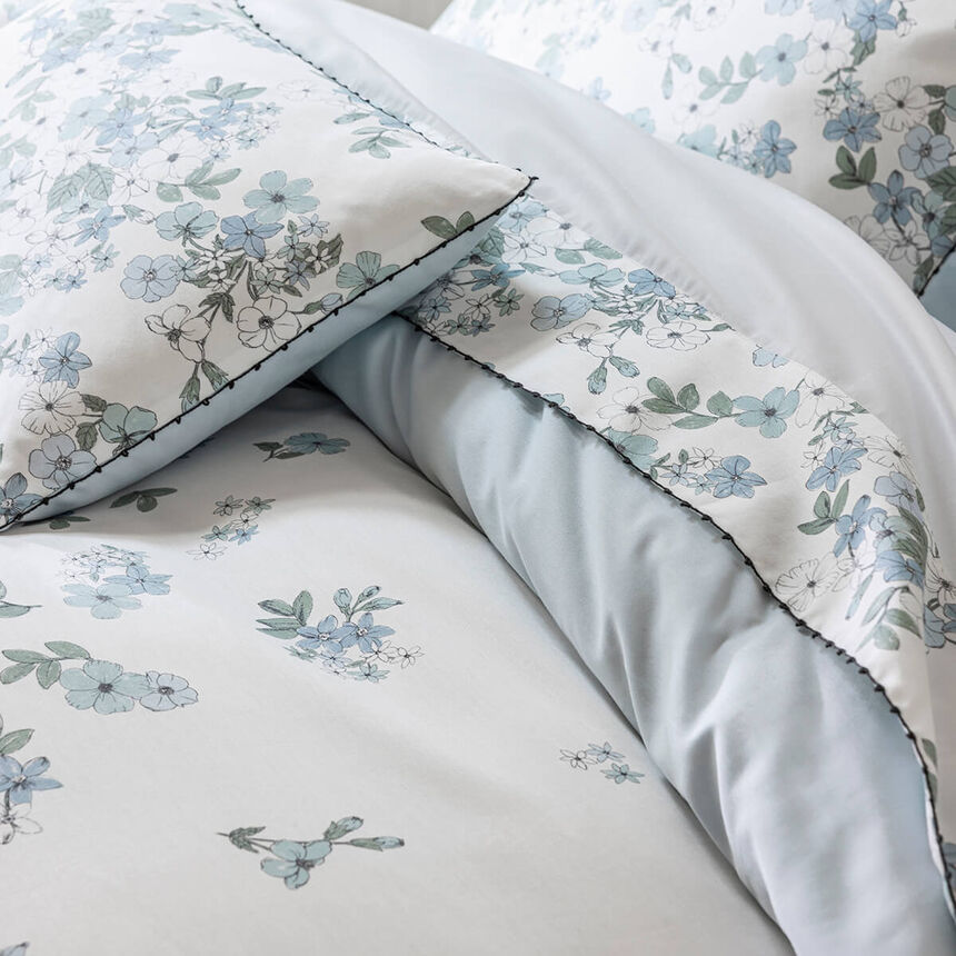 Bettlaken Manuka Ciel 190X290 100% baumwolle, , hi-res image number 2