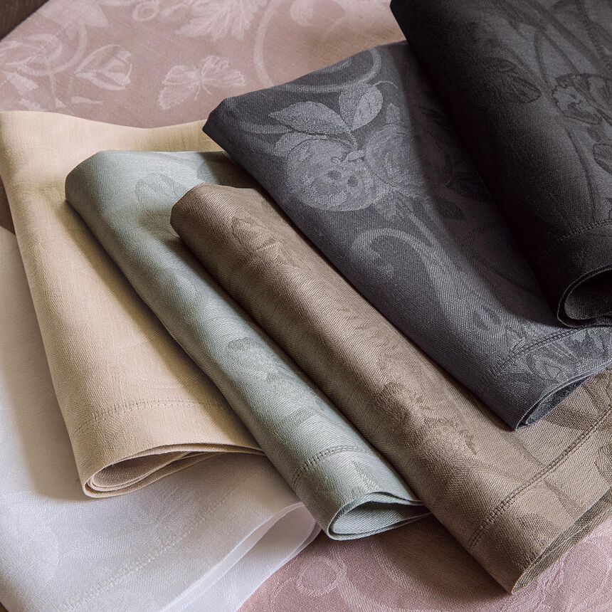 Serviette Tivoli Poivre gris 50x50 leinen, , hi-res image number 1