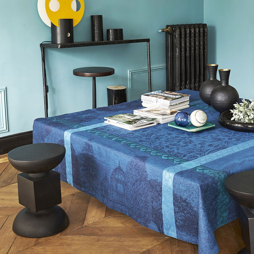 Tischdecke Symphonie Baroque Crepuscule 175x175 leinen, , hi-res