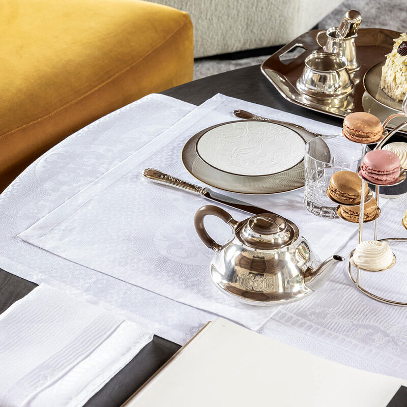 Tischset Évasion Céleste Blanc Pur 50x36 100% Leinen, , hi-res image number 1