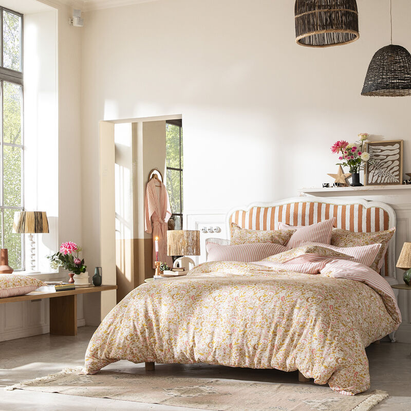 Bettbezug Bohème Beige 140X200 50% Baumwolle - 50% Leinen, , hi-res