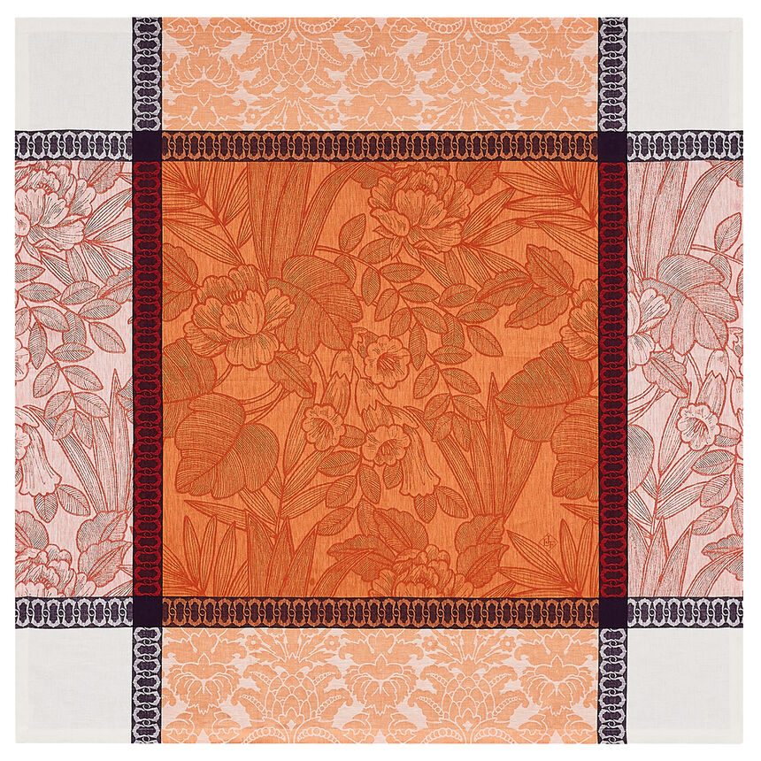Tischdecke Escapade Tropicale Goyave 120x120 leinen, , hi-res image number 5