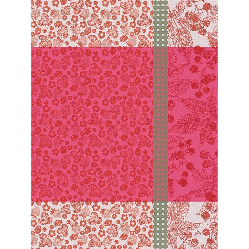 Geschirrtuch Cueillette d'&eacute;t&eacute; Fraise 60x80 100% baumwolle, , hi-res image number 0