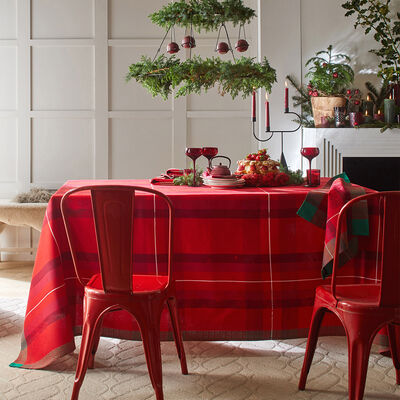 Tischdecke Hiver en Ecosse Baumwolle