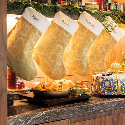 Weihnachtsstrumpf Féerie Baumwolle