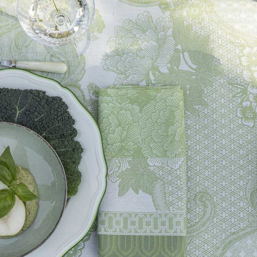 Serviette Promenade Imp&eacute;riale Jade 50x50 baumwolle, , hi-res image number 2