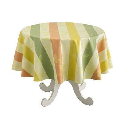 Beschichtete Tischdecke Bal des papillons Beschichtet Citrus 175x250 100% baumwolle