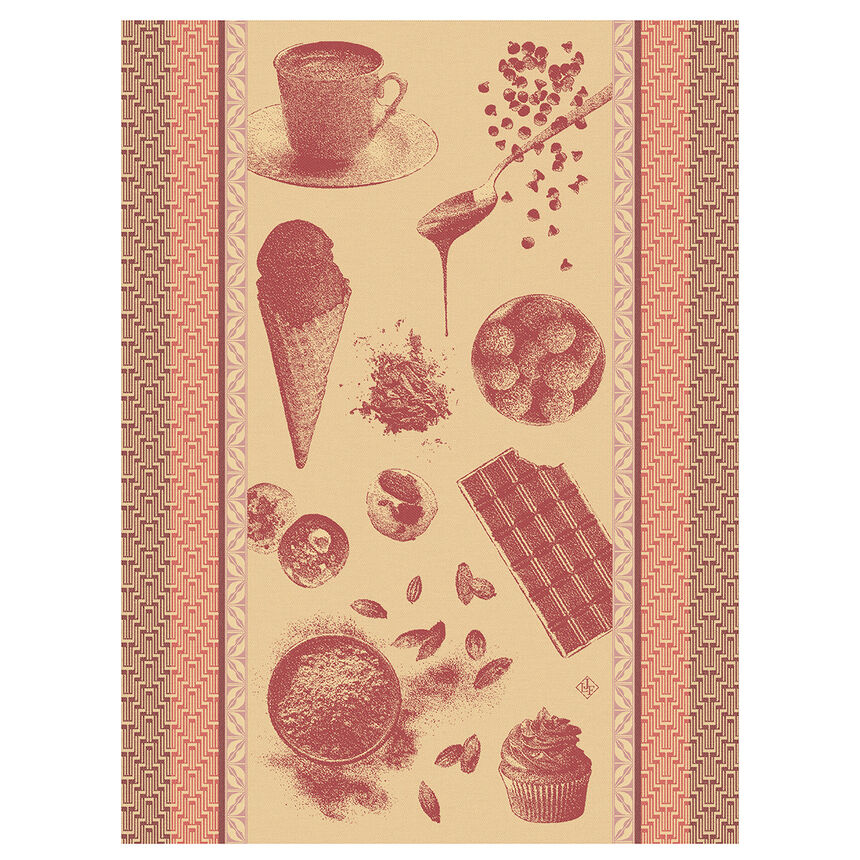 Geschirrtuch Chocolats - Recettes Rubis 60x80 100% baumwolle, , hi-res image number 0
