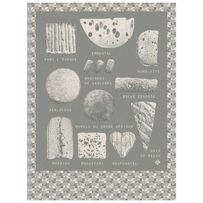 Geschirrtuch Fromages Cendre 60x80 100% baumwolle, , hi-res image number 1