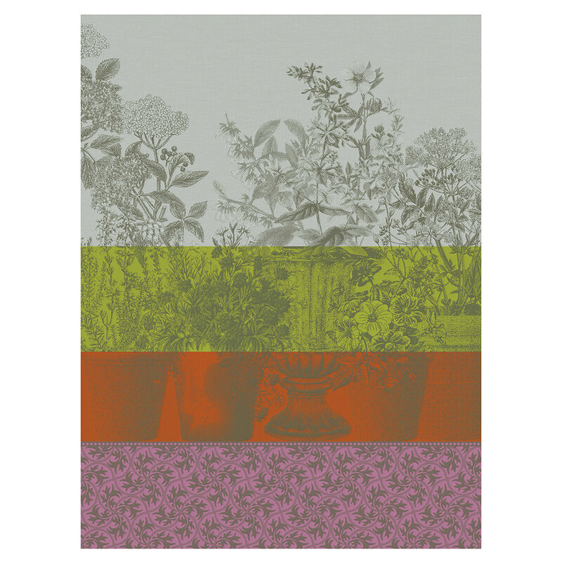 Geschirrtuch Floraison Rayé Zinnia 60x80 100% baumwolle, , hi-res image number 0