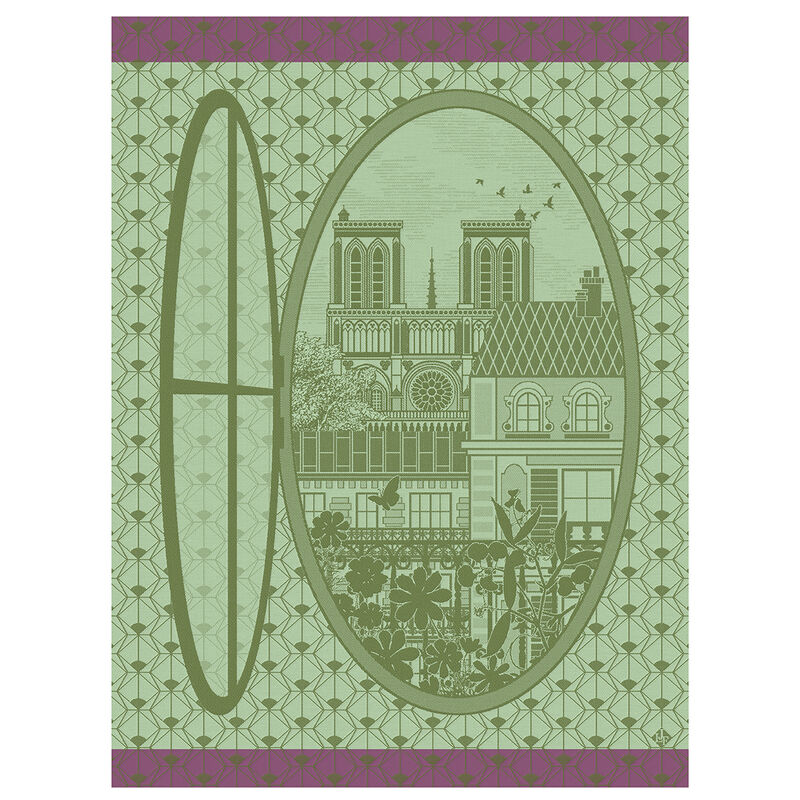 Geschirrtuch Fenêtre sur Paris Erable 60x80 baumwolle, , hi-res image number 0