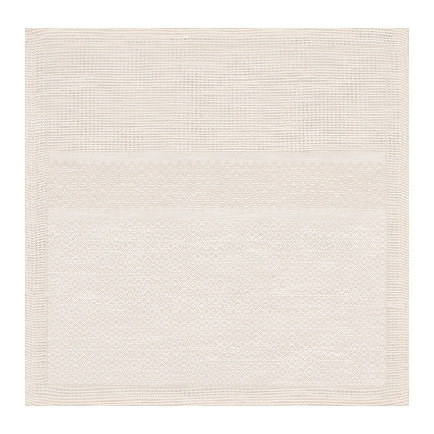 Serviette Slow Life Sable 47x47 89% baumwolle / 11% leinen, , hi-res image number 1