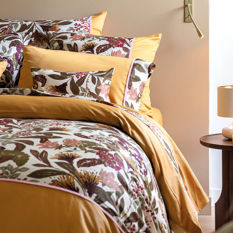 Bettlaken Panache de fleurs  Miel 190X290 100% baumwolle, , hi-res image number 2