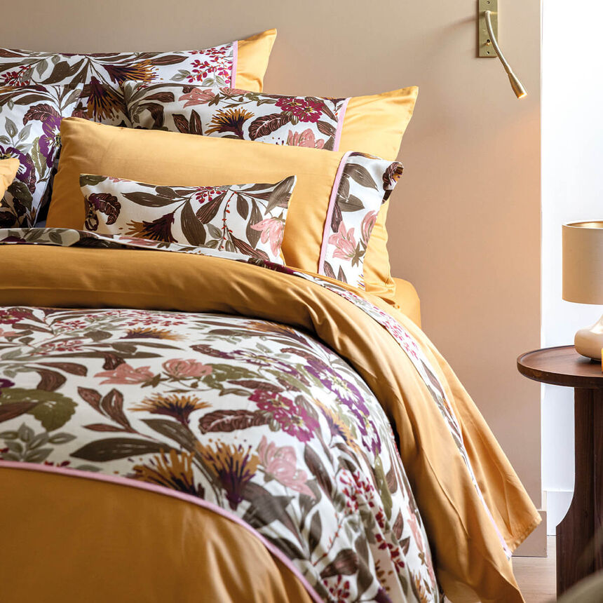 Bettlaken Panache de fleurs  Miel 190X290 100% baumwolle, , hi-res image number 2