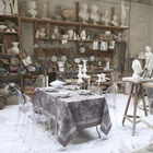 Tischdecke Porcelaine Kaolin Ø210 baumwolle, , hi-res image number 2