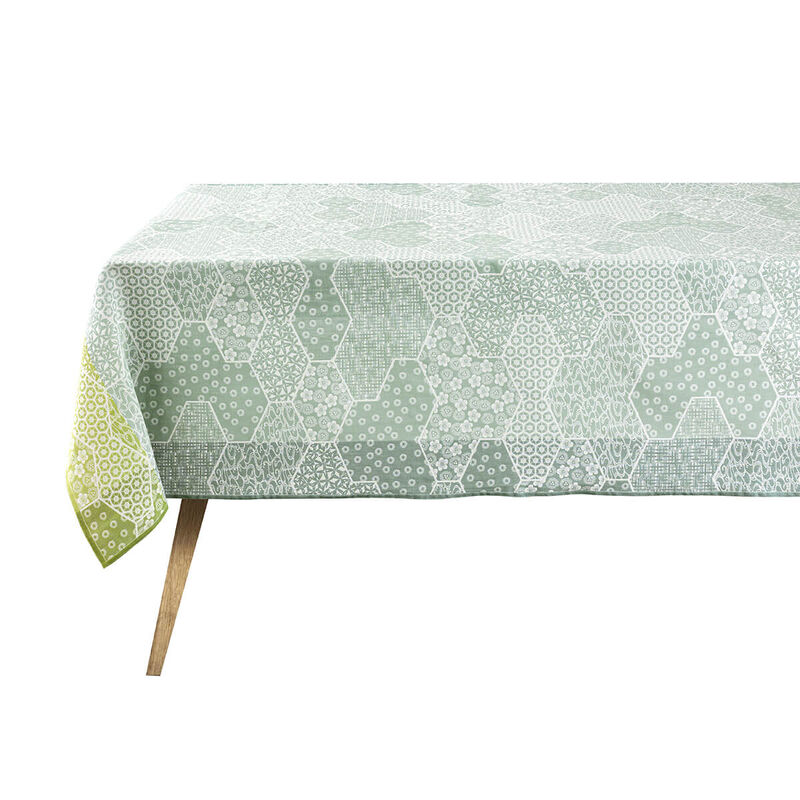 Tischdecke Wagara Céladon 150x150 100% baumwolle, , hi-res