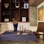 Tischdecke Sulawesi Terre Indigo 150x150 baumwolle, , hi-res image number 3