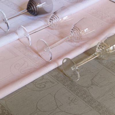 Gl&auml;sertuch Cristal Leinen