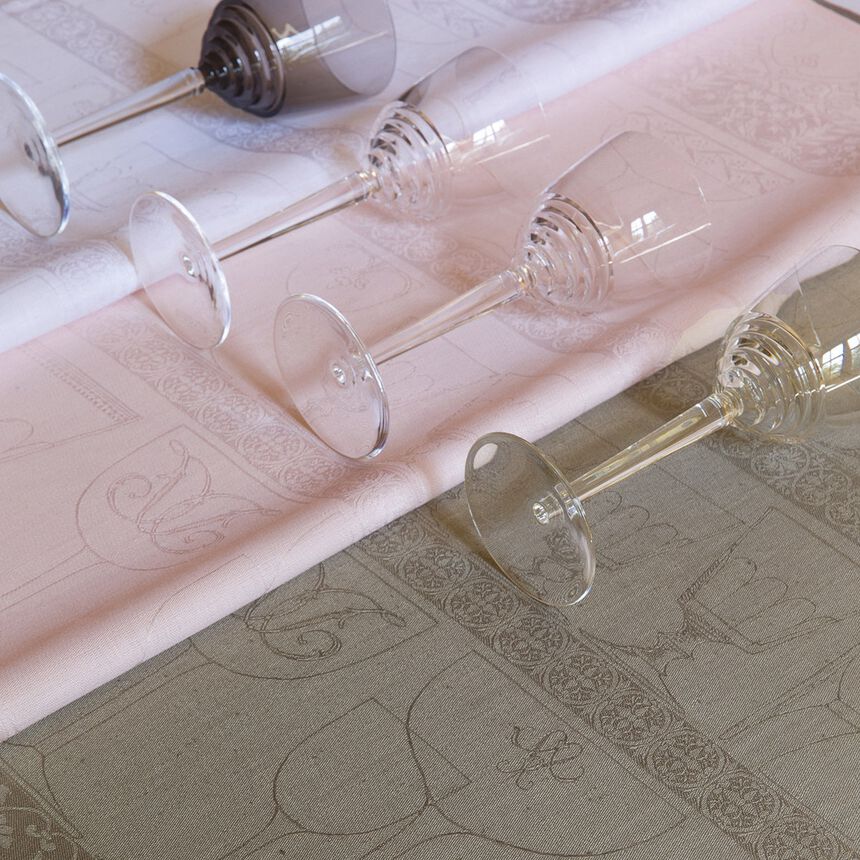 Gl&auml;sertuch Cristal Poivre gris 60x80 leinen, , hi-res image number 0
