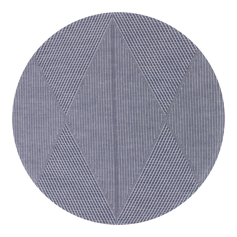 Tischset Club Losanges Denim Ø42 89% baumwolle / 11% leinen, , hi-res image number 0