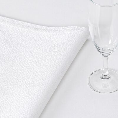 Serviette Offre White Galuchat 56x56 baumwolle