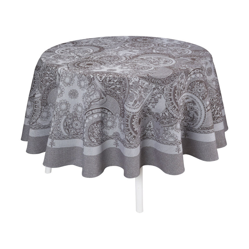 Tischdecke Porcelaine Kaolin &Oslash;210 baumwolle, , hi-res image number 4