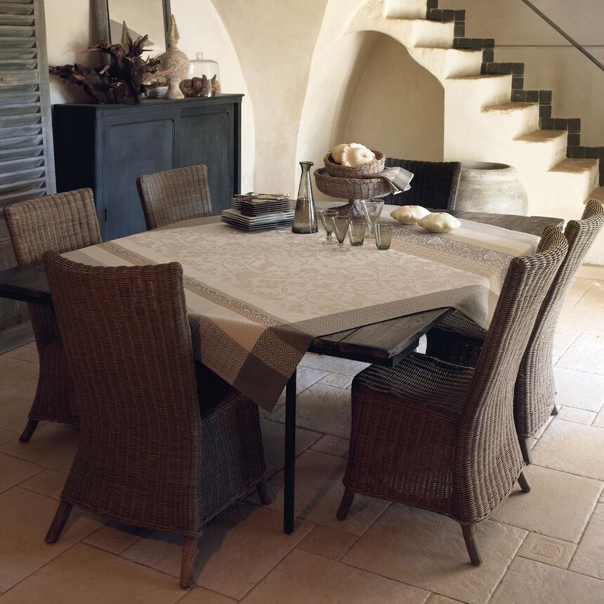 Tischdecke Provence Calisson 120x120 baumwolle, , hi-res