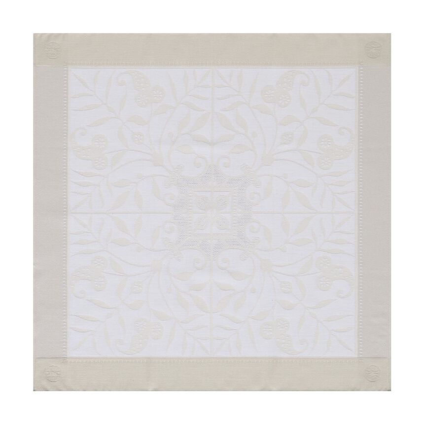 Serviette Venezia Ivoire Ivoire 58x58 baumwolle, , hi-res image number 0