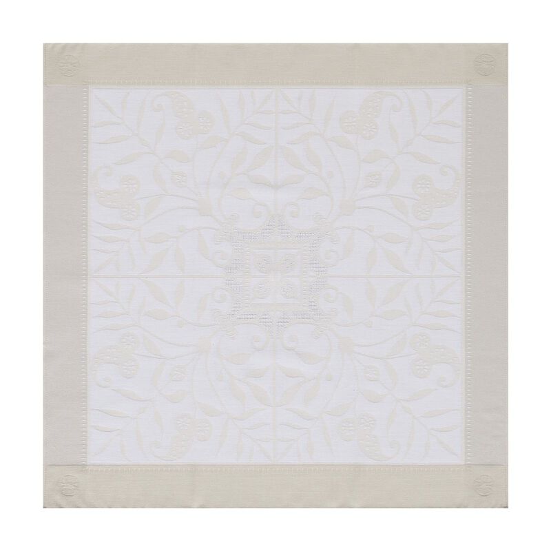 Serviette Venezia Ivoire Ivoire 58x58 baumwolle, , hi-res image number 0