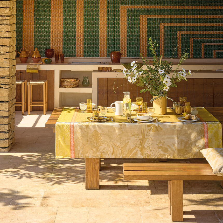 Tischdecke Sinhar&acirc;ja Fauve 175x175 100% baumwolle, , hi-res image number 0