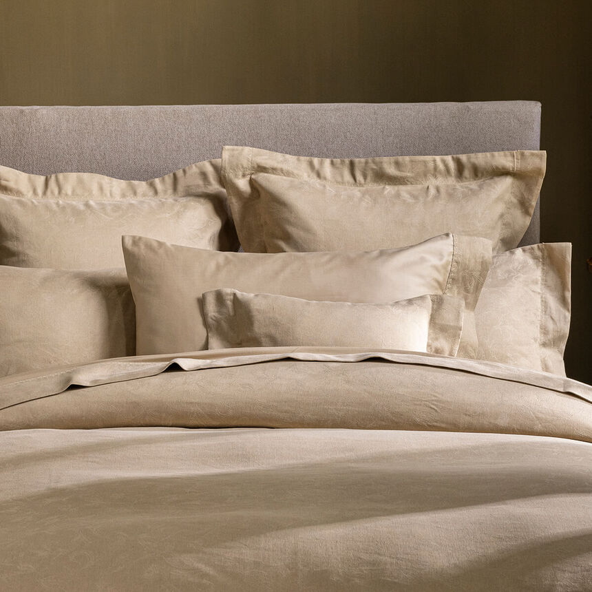 Dekorativer Kissenbezug Arabesque S&eacute;pia 30X41 50% Baumwolle - 50% Leinen, , hi-res image number 1