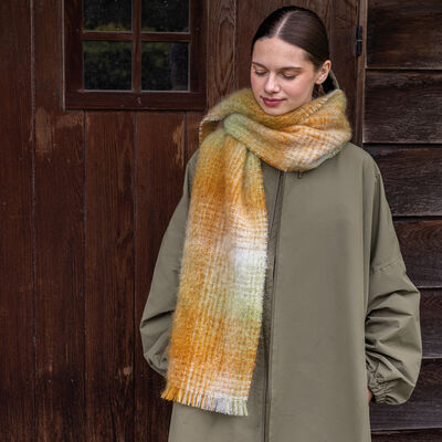 Schal H&ocirc;tel particulier Mohair x Brun de Vian-Tiran