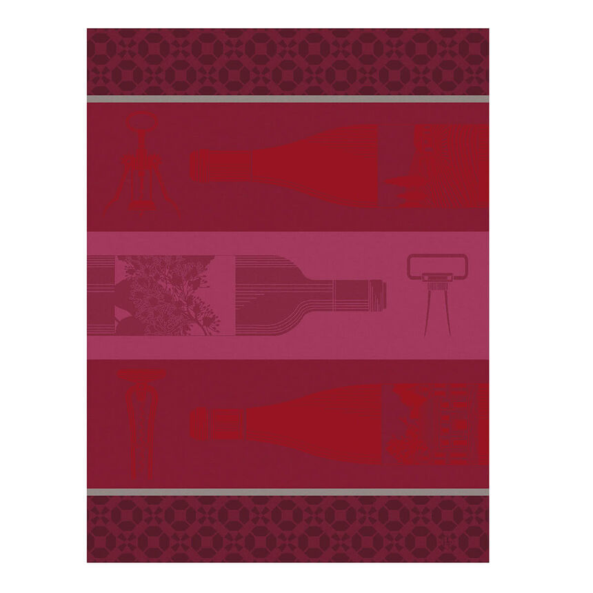 Geschirrtuch Vin en Bouteille Rouge 60x80 baumwolle, , hi-res image number 1