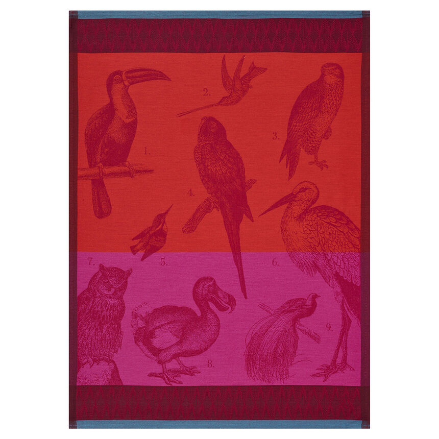 Geschirrtuch Planche animali&egrave;re Voli&egrave;re Bengale 60x80 baumwolle, , hi-res image number 0