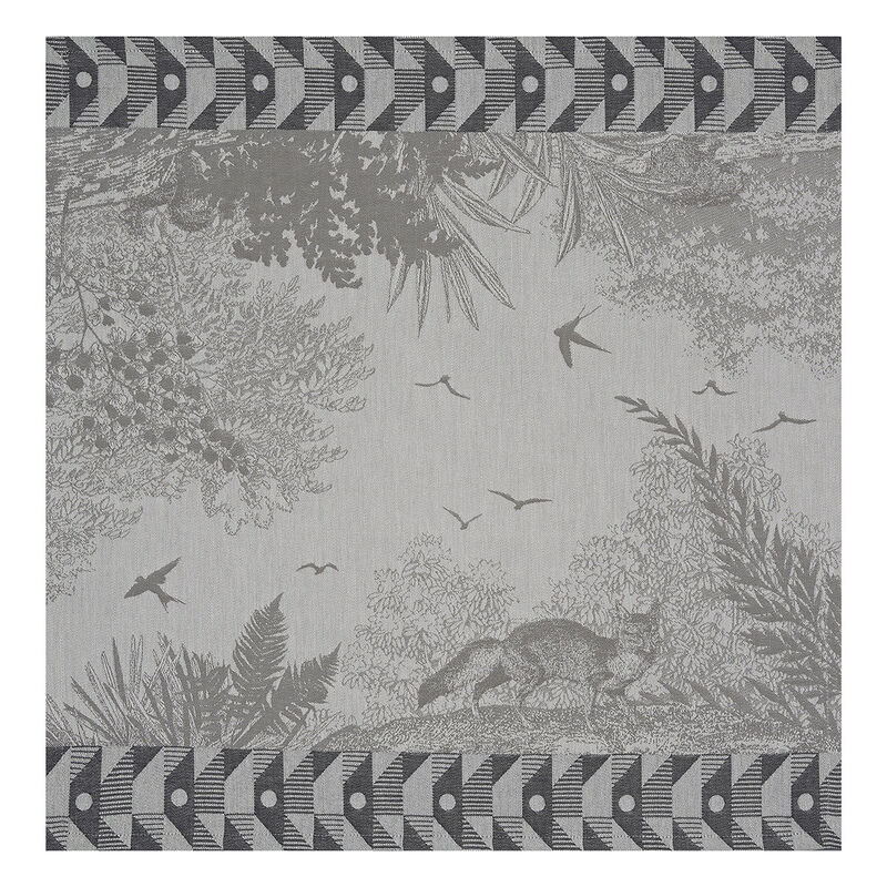 Serviette Forêt enchantée Argent 55x55 baumwolle, , hi-res image number 1