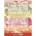 Geschirrtuch Calendrier 2026 Baumwolle, , swatch