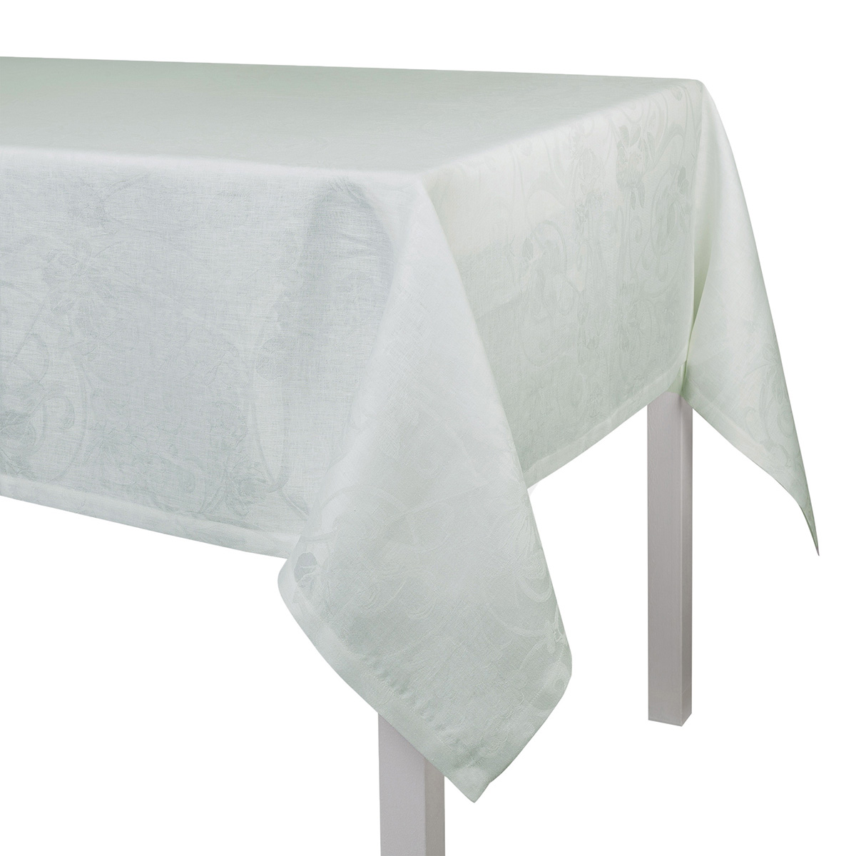 Casatessile Tischdecke „Aurora H“ – Gobelin Jacquard Mit Fransen, 140x140 Cm